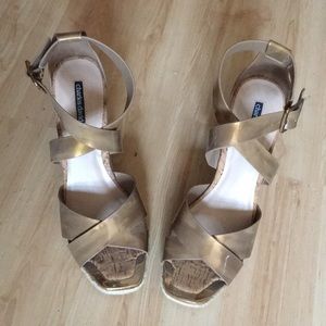 Charles David Olympia wedge espadrilles sz 9.5